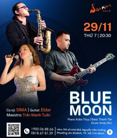 🌙 𝐁𝐋𝐔𝐄 𝐌𝐎𝐎𝐍| 𝐒𝐀𝐗𝐍’𝐀𝐑𝐓 𝐂𝐋𝐔𝐁  📅𝐓𝐡𝐮̛́ 𝐁𝐚̉𝐲, 𝟐𝟗/𝟏𝟏/𝟐𝟎𝟐𝟓