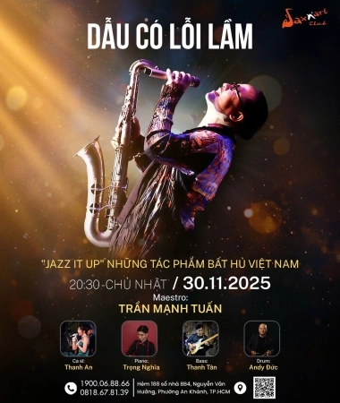 💔 𝐃𝐀̂̀𝐔 𝐂𝐎́ 𝐋𝐎̂̃𝐈 𝐋𝐀̂̀𝐌 | 𝐒𝐀𝐗𝐍’𝐀𝐑𝐓 𝐂𝐋𝐔𝐁  📅 𝐂𝐡𝐮̉ 𝐍𝐡𝐚̣̂𝐭, 𝟑𝟎/𝟏𝟏/𝟐𝟎𝟐𝟓 | 𝐒𝐀𝐗𝐍’𝐀𝐑𝐓 𝐂𝐋𝐔𝐁