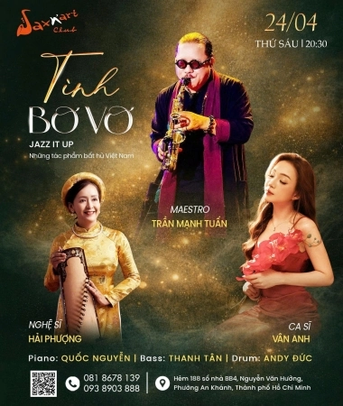 🌙 𝐓𝐈̀𝐍𝐇 𝐁𝐎̛ 𝐕𝐎̛ | 𝐒𝐀𝐗𝐍’𝐀𝐑𝐓 𝐂𝐋𝐔𝐁  📅𝐓𝐡𝐮̛́ 𝟔 𝟐𝟒.𝟎𝟒 | 𝐒𝐡𝐨𝐰𝐭𝐢𝐦𝐞: 𝟗:𝟎𝟎 𝐏𝐌 – 𝟏𝟏:𝟎𝟎 𝐏𝐌