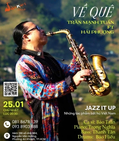 𝐕𝐄̂̀ 𝐐𝐔𝐄̂ | 𝐒𝐚𝐱𝐍’𝐀𝐫𝐭 𝐂𝐥𝐮𝐛 📅 𝐂𝐡𝐮̉ 𝐍𝐡𝐚̣̂𝐭, 𝟐𝟓/𝟎𝟏 | 𝐒𝐡𝐨𝐰𝐭𝐢𝐦𝐞: 𝟗𝐩𝐦 - 𝟏𝟏𝐩𝐦