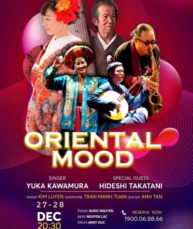🎶 ĐÊM NHẠC The ORIENTAL MOOD | Trần Mạnh Tuấn & Hideshi Takatani (Tacker) – Huyền thoại âm nhạc Nhật Bản 📅 20:30, Thứ Sáu - Thứ Bảy, 27 & 28/12/2024 | Saxn'Art Club