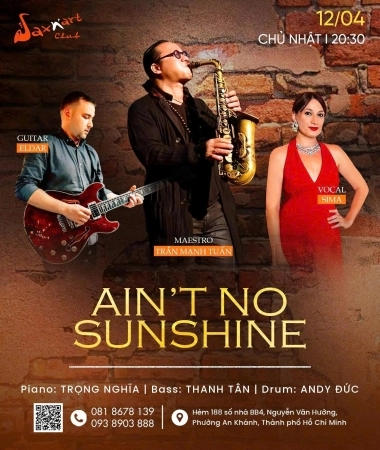 🌙 𝐀𝐈𝐍’𝐓 𝐍𝐎 𝐒𝐔𝐍𝐒𝐇𝐈𝐍𝐄 | 𝐒𝐀𝐍’𝐀𝐑𝐓 𝐂𝐋𝐔𝐁  📅 𝐂𝐡𝐮̉ 𝐧𝐡𝐚̣̂𝐭 𝟏𝟐.𝟎𝟒 | 𝐒𝐡𝐨𝐰𝐭𝐢𝐦𝐞: 𝟗:𝟎𝟎 𝐏𝐌 – 𝟏𝟏:𝟎𝟎 𝐏𝐌