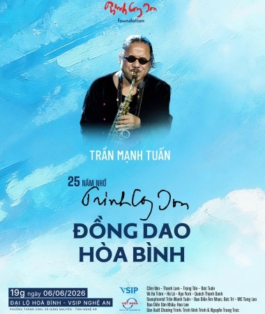 CHÍNH THỨC: Đêm nhạc Trịnh Công Sơn “ĐỒNG DAO HÒA BÌNH” cập bến Nghệ An